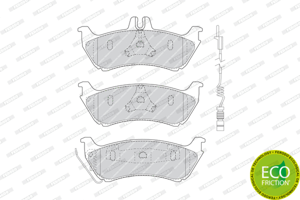 Brake Pad Set, disc brake (FDB1608)
