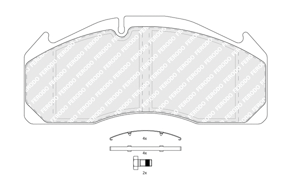 Brake Pad Set, disc brake (FCV1388B)