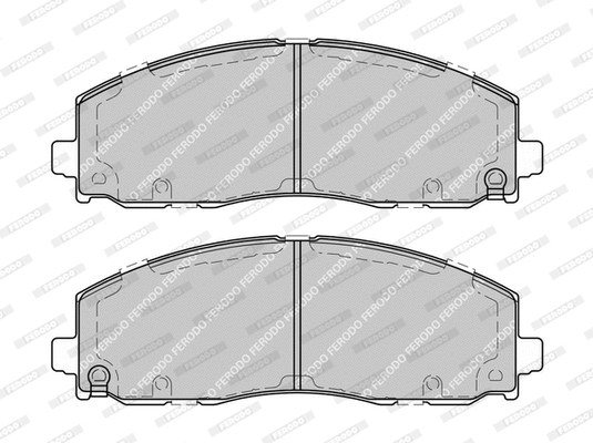 Brake Pad Set, disc brake (FDB4785-D)