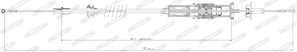 Cable Pull, clutch control (FCC422655)