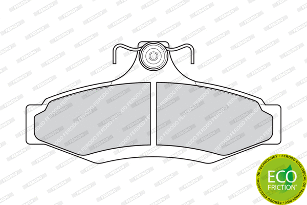 Brake Pad Set, disc brake (FDB1336)