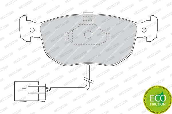 Brake Pad Set, disc brake (FDB767)