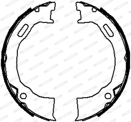 Brake Shoe Set, parking brake (FSB4070)