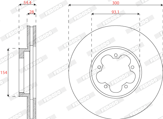 Brake Disc (DDF2798)
