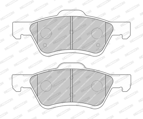 Brake Pad Set, disc brake (FDB4240-D)
