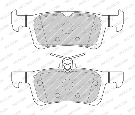 Brake Pad Set, disc brake (FDB4695-D)