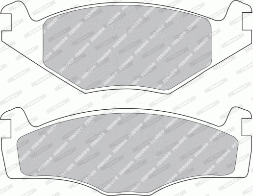 Brake Pad Set, disc brake (FDB419G)
