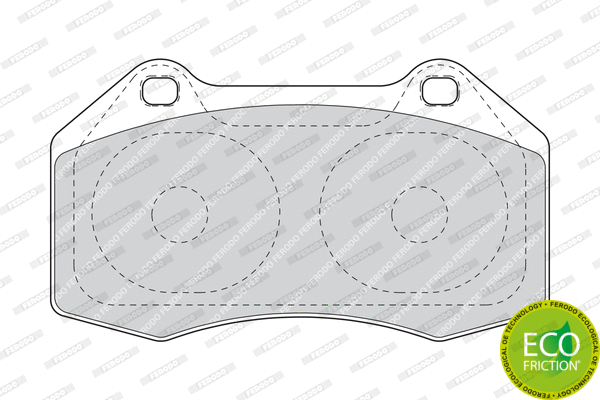 Brake Pad Set, disc brake (FDB1667)