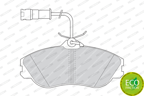 Brake Pad Set, disc brake (FDB563)
