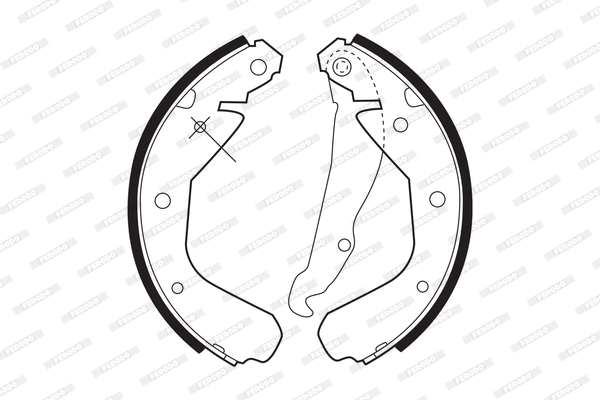 Brake Shoe Set (FSB216)