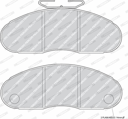 Brake Pad Set, disc brake (FVR627)