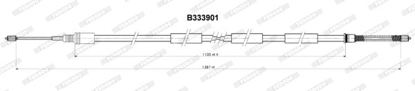 Cable Pull, parking brake (FHB431129)