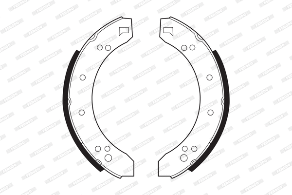 Brake Shoe Set (FSB355)