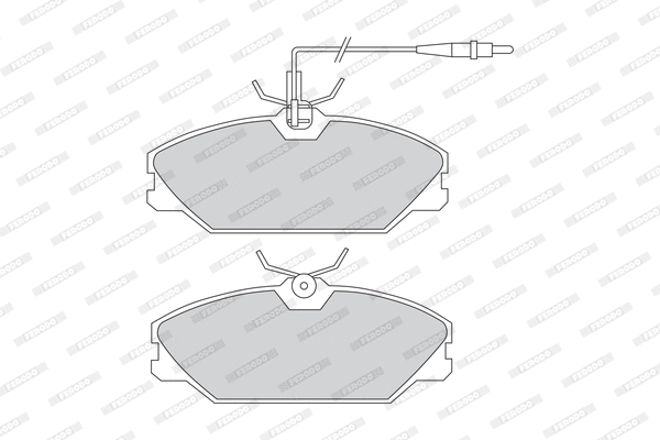 Brake Pad Set, disc brake (FDB1085)