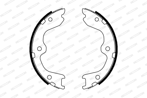 Brake Shoe Set, parking brake (FSB4005)