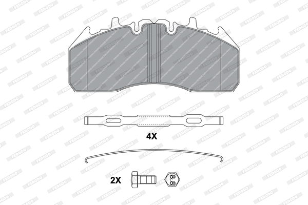 Brake Pad Set, disc brake (FCV4378B)