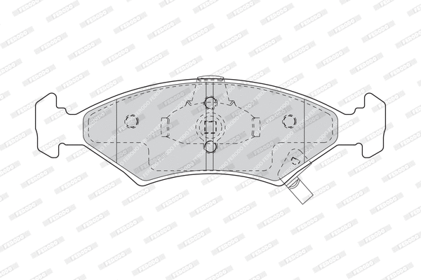 Brake Pad Set, disc brake (FDB1607)