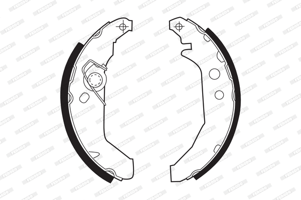 Brake Shoe Set (FSB265)