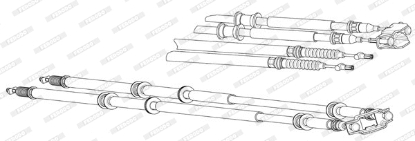 Cable Pull, parking brake (FHB433016)