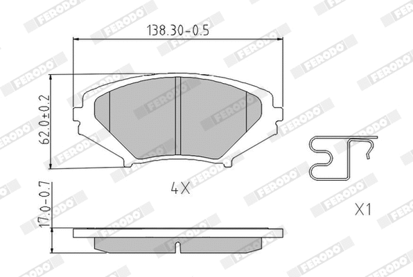 Brake Pad Set, disc brake