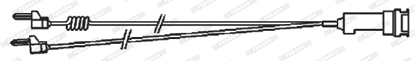 Warning Contact, brake pad wear (FAI108)