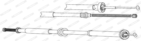 Cable Pull, parking brake (FHB434546)