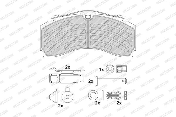 Brake Pad Set, disc brake (FCV4417PTS)