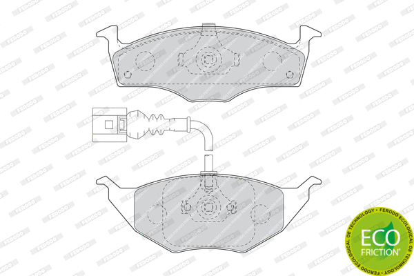 Brake Pad Set, disc brake (FDB1633)