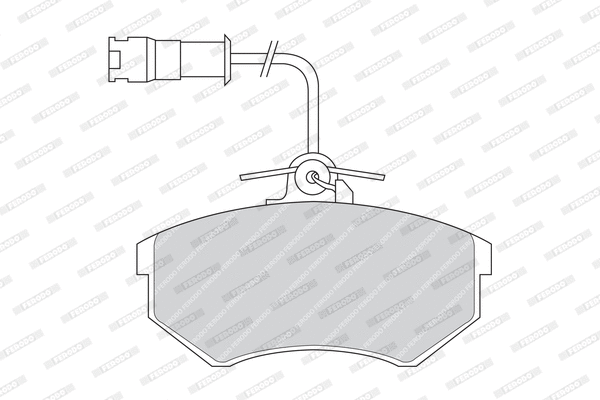 Brake Pad Set, disc brake (FDB343)