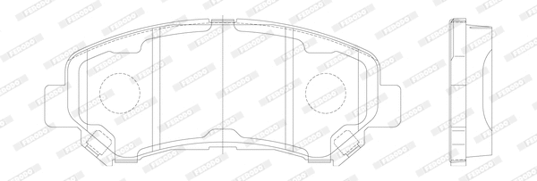 Brake Pad Set, disc brake (FDB4051)