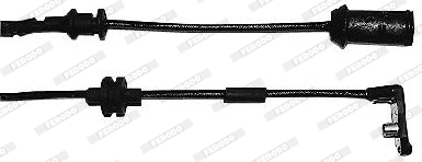 Warning Contact, brake pad wear (FWI257)