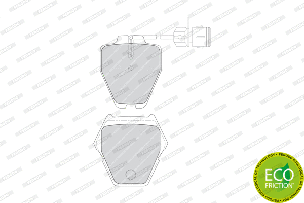 Brake Pad Set, disc brake (FDB1710)