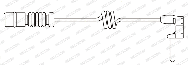 Warning Contact, brake pad wear (FWI366)