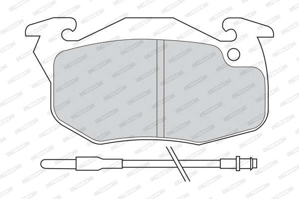 Brake Pad Set, disc brake (FDB393D)