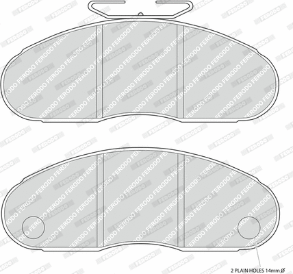 Brake Pad Set, disc brake (FCV627)