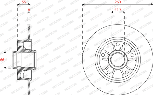 Brake Disc (DDF2824C-1)