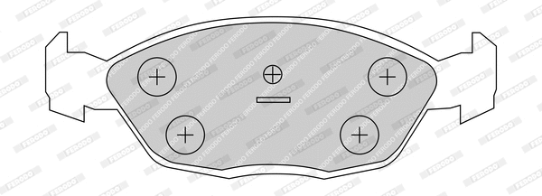 Brake Pad Set, disc brake (FDB1080-D)