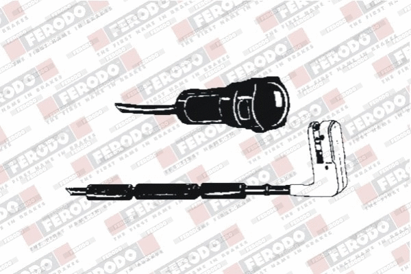 Warning Contact, brake pad wear (FWI210)