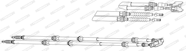 Cable Pull, parking brake (FHB433018)