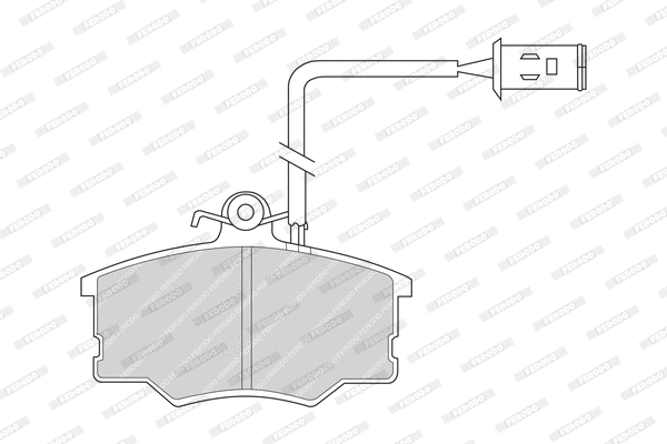 Brake Pad Set, disc brake (FDB593)