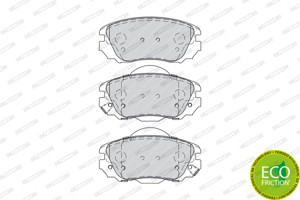 Brake Pad Set, disc brake (FDB4207)