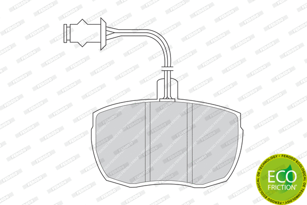 Brake Pad Set, disc brake (FDB841)
