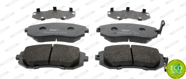 Brake Pad Set, disc brake (FDB1639)