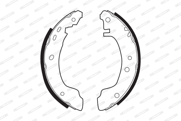 Brake Shoe Set (FSB308)