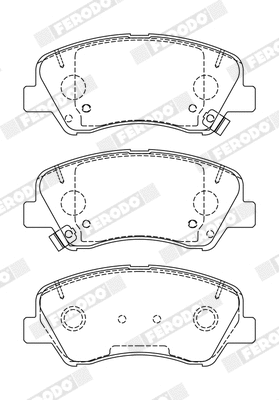 Brake Pad Set, disc brake (FDB5135)