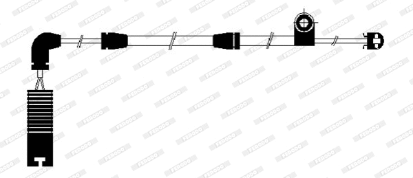 Warning Contact, brake pad wear (FWI292)