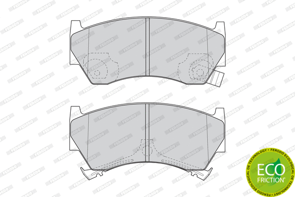 Brake Pad Set, disc brake (FDB1103)