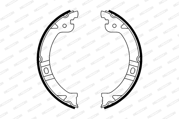 Brake Shoe Set, parking brake (FSB597)