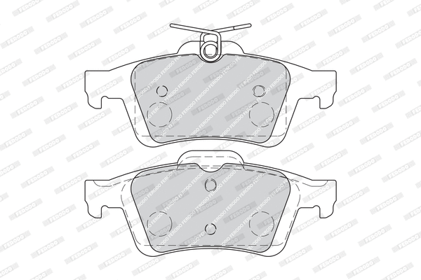 Brake Pad Set, disc brake (FDB1931W)