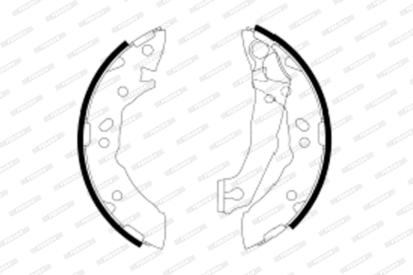 Brake Shoe Set (FSB605)